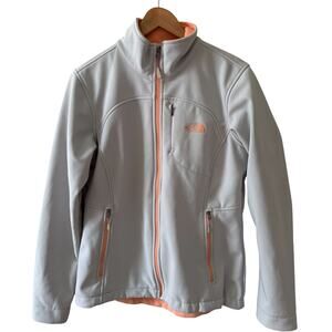 The North Face Apex Soft Shell Jacket Gray Peach M